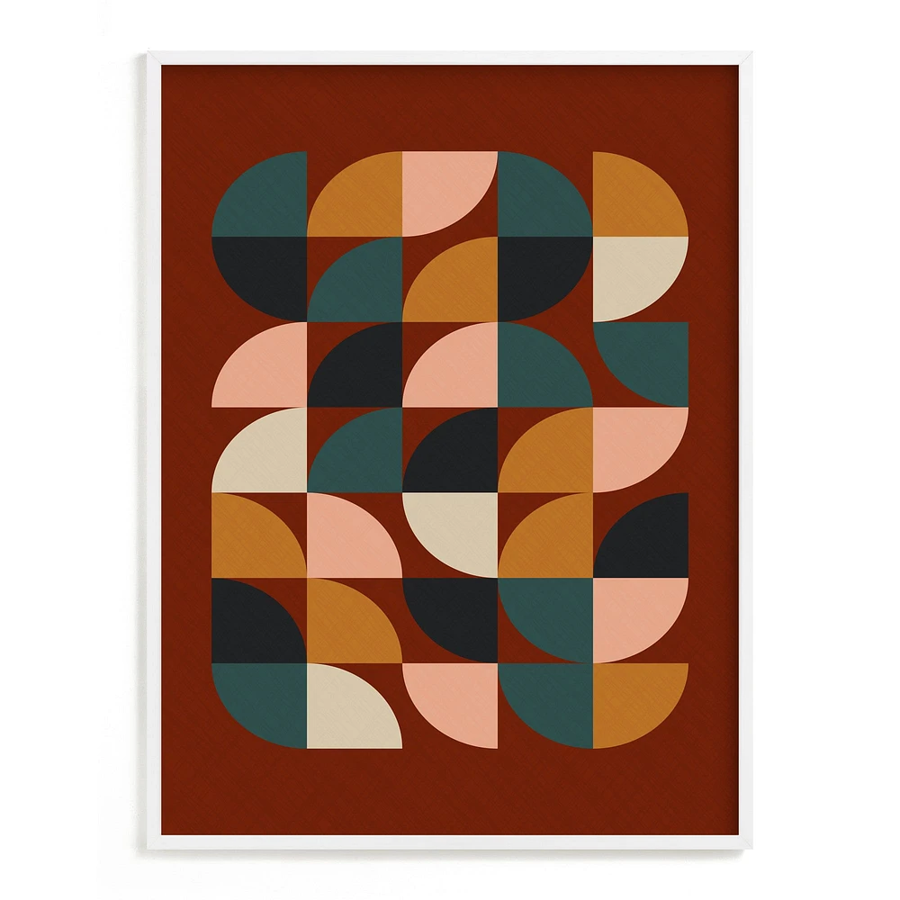 Autumn Wall Art, White Wood Frame, Full Bleed, 16x20