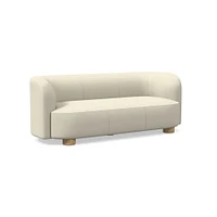 Laurent 76" Sofa, Saddle Leather, Nut, Bld