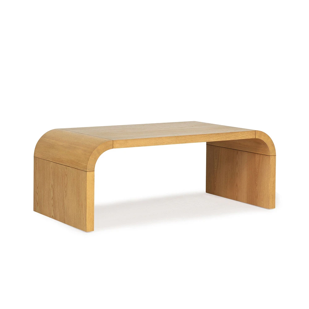 Whitney 48 Rectangle Coffee Table: Dark Walnut