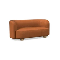 Laurent 76" Sofa, Saddle Leather, Nut, Bld