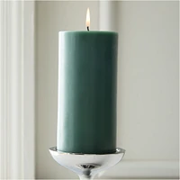 Simple Pillar Candle, White, 3x4