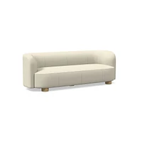 Laurent 76" Sofa, Saddle Leather, Nut, Bld