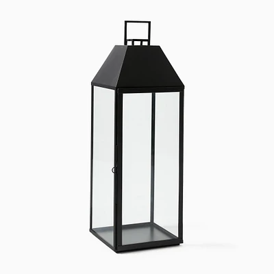 Modern A Frame Outdoor Lantern, Antique Bronze, Small