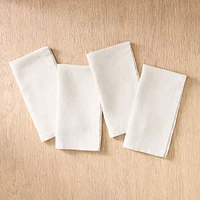 European Linen Napkin, White, 20x20, Set of 4