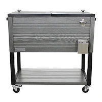 Permasteel 80 Quart Patio Cooler, Brown