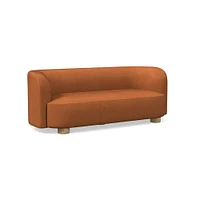 Laurent 76" Sofa, Saddle Leather, Nut, Bld