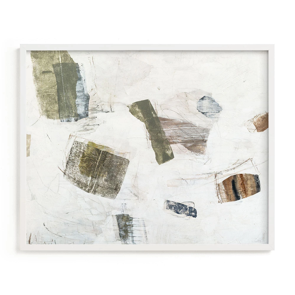 Woolen Wall Art, White Wood Frame, Full Bleed, 20x16
