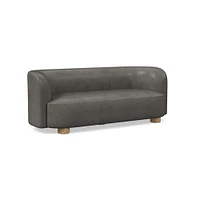 Laurent 76" Sofa, Saddle Leather, Nut, Bld