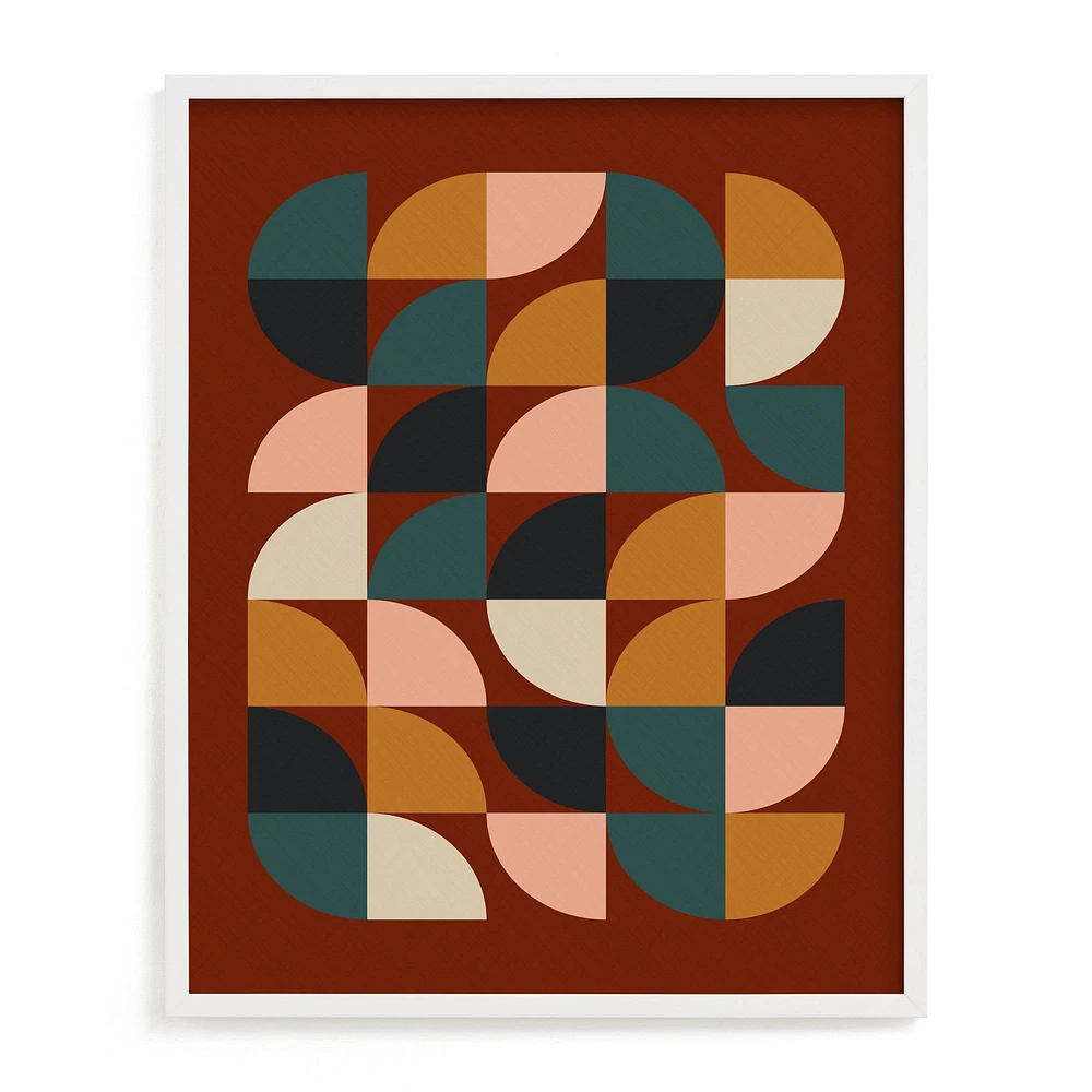 Autumn Wall Art, White Wood Frame, Full Bleed, 16x20