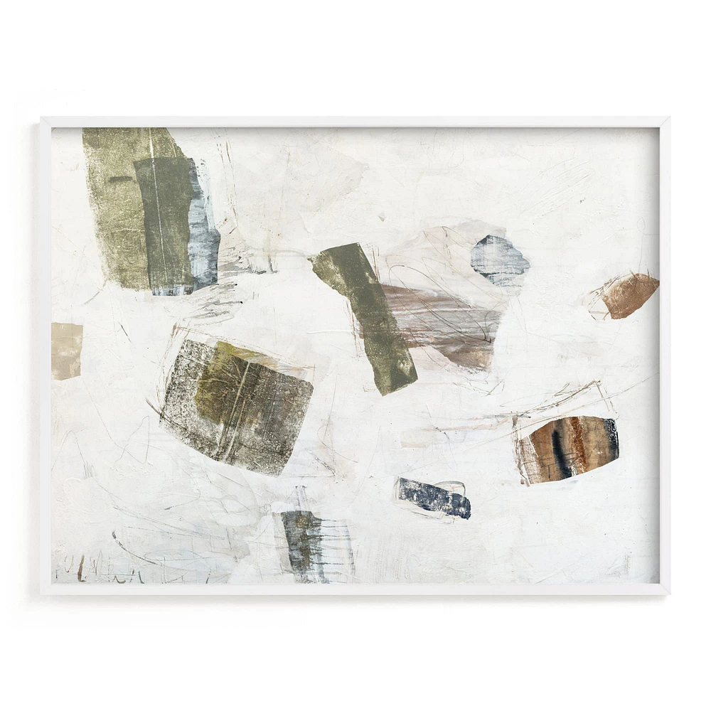 Woolen Wall Art, White Wood Frame, Full Bleed, 20x16