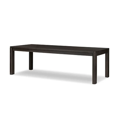 Zelina 96" - 116" Extendable Dining Table, Smoked Black Oak