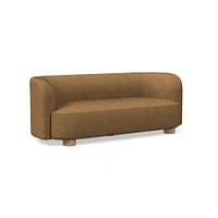 Laurent 76" Sofa, Saddle Leather, Nut, Bld