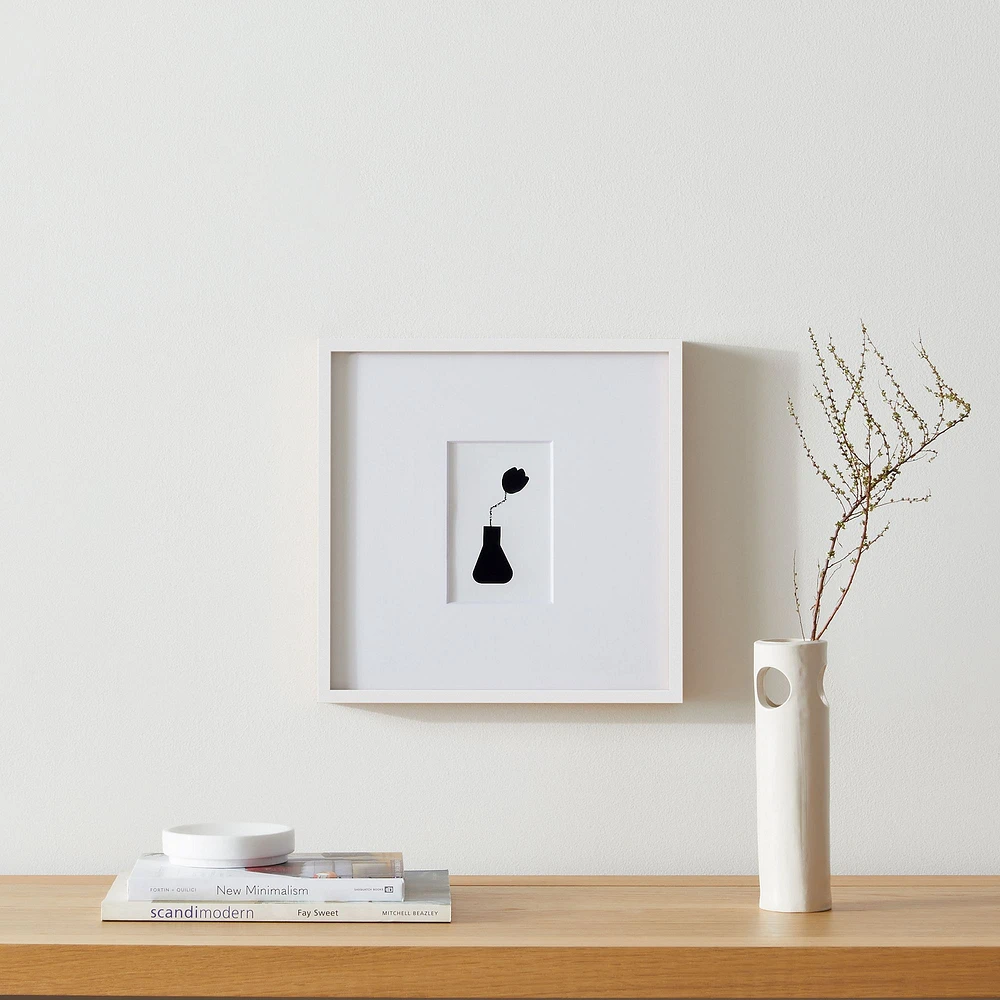 Multi-Mat Wood Gallery Frame, White, 5x7