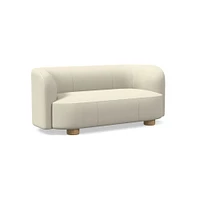 Laurent 76" Sofa, Saddle Leather, Nut, Bld