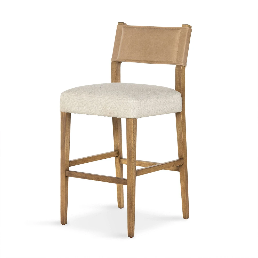 Ferris Bar Stool, Nubuck Charcoal