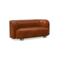 Laurent 76" Sofa, Saddle Leather, Nut, Bld