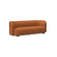 Laurent 76" Sofa, Saddle Leather, Nut, Bld