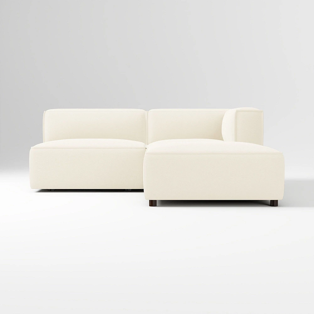 Remi Ottoman, Memory Foam, Yarn Dyed Linen Weave, Alabaster, Concealed Support