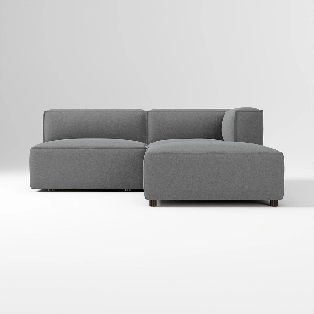 Remi Ottoman, Memory Foam, Yarn Dyed Linen Weave, Alabaster, Concealed Support