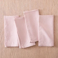 European Linen Napkin, White, 20x20, Set of 4