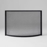 Industrial Fireplace Screen, Black, 38x25