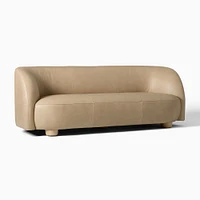Laurent 76" Sofa, Saddle Leather, Nut, Bld