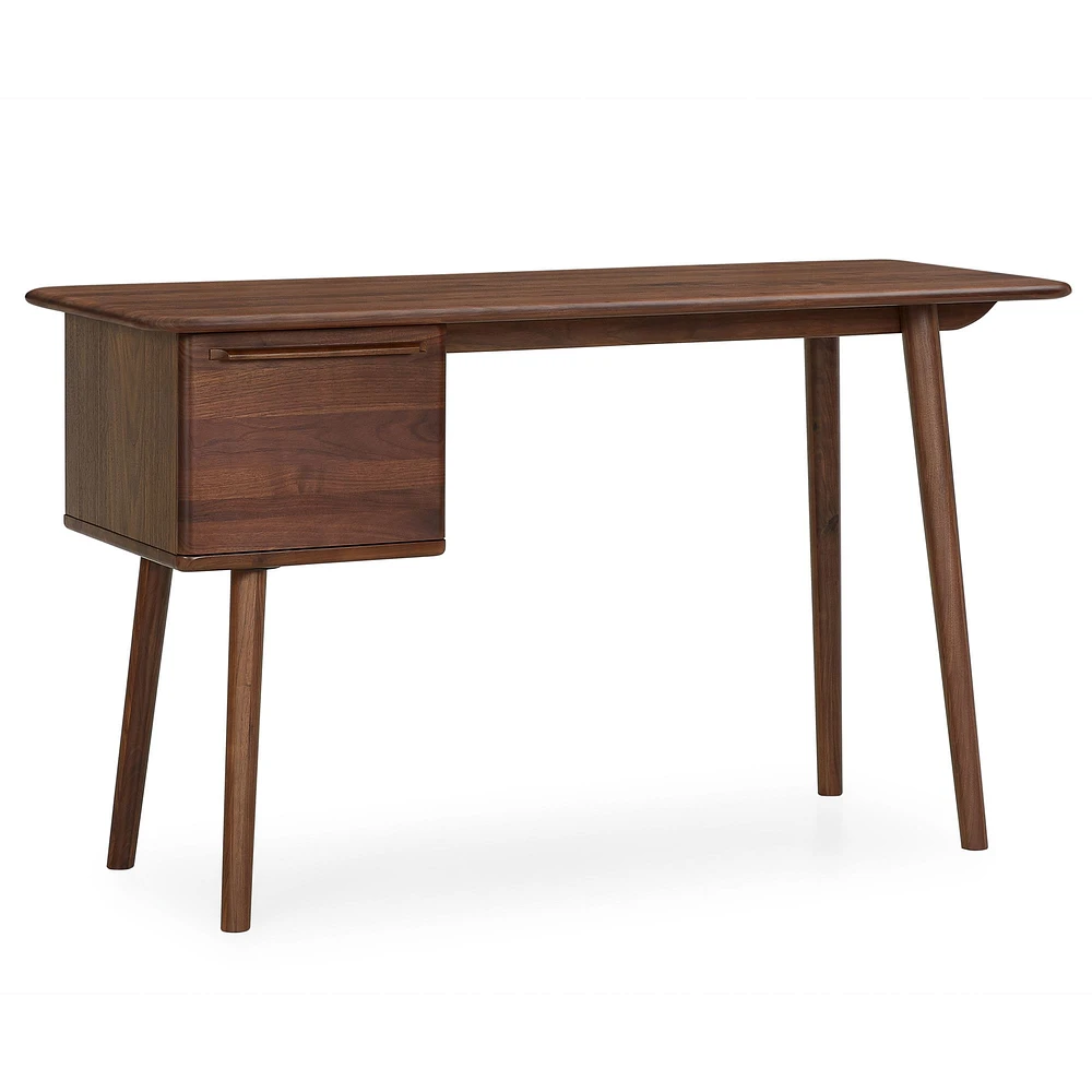 Merle 51.2" Writing Desk, Walnut