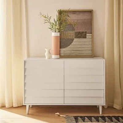 Pippa (48") Opp 6 Drawer Dresser, White