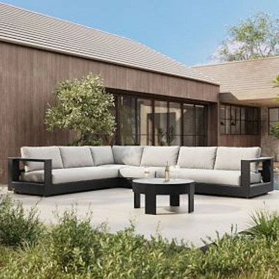 Telluride Aluminum Outdoor 115in Piece L Shaped Sectional