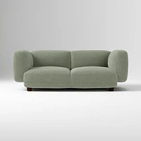 Osborn 82" Sofa, Yarn Dyed Linen Weave, Alabaster, Concealed Support