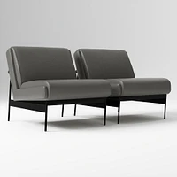 Lacon Chair, Saddle Leather, Nut, Textured Antique Bronze
