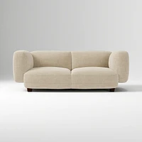 Osborn 82" Sofa, Yarn Dyed Linen Weave, Alabaster, Concealed Support