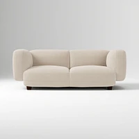 Osborn 82" Sofa, Yarn Dyed Linen Weave, Alabaster, Concealed Support