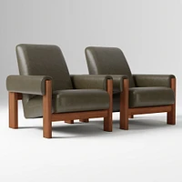Nils Chair, Saddle Leather, Nut, Cool Walnut