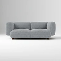 Osborn 82" Sofa, Yarn Dyed Linen Weave, Alabaster, Concealed Support