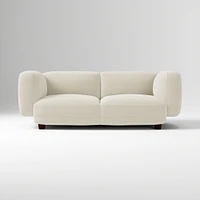 Osborn 82" Sofa, Yarn Dyed Linen Weave, Alabaster, Concealed Support