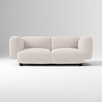 Osborn 82" Sofa, Yarn Dyed Linen Weave, Alabaster, Concealed Support