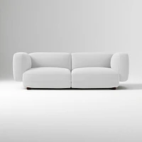 Osborn 82" Sofa, Yarn Dyed Linen Weave, Alabaster, Concealed Support