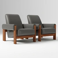 Nils Chair, Saddle Leather, Nut, Cool Walnut
