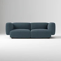 Osborn 82" Sofa, Yarn Dyed Linen Weave, Alabaster, Concealed Support