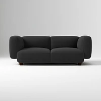 Osborn 82" Sofa, Yarn Dyed Linen Weave, Alabaster, Concealed Support