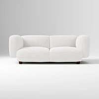 Osborn 82" Sofa, Yarn Dyed Linen Weave, Alabaster, Concealed Support