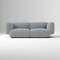 Osborn 82" Sofa, Yarn Dyed Linen Weave, Alabaster, Concealed Support