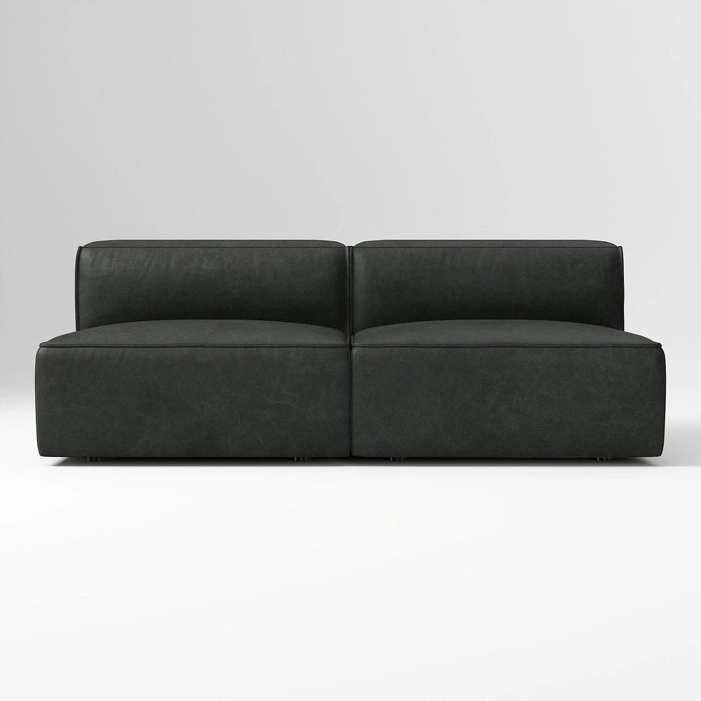 Remi 72" Modular Sofa, Leather