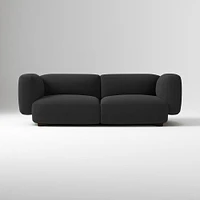 Osborn 82" Sofa, Yarn Dyed Linen Weave, Alabaster, Concealed Support