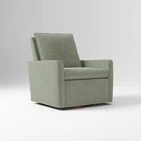 Paxton Chair And Half Glider  Yarn Dyed Linen Weave Alabaster