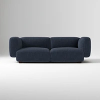 Osborn 82" Sofa, Yarn Dyed Linen Weave, Alabaster, Concealed Support