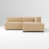 Remi Ottoman, Memory Foam, Yarn Dyed Linen Weave, Alabaster, Concealed Support