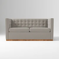 Rochester 72" Sleeper Sofa, Yarn Dyed Linen Weave, Graphite