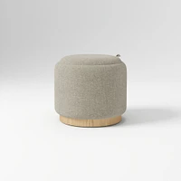 Elora Storage Ottoman Frost Gray Performance Ydlw